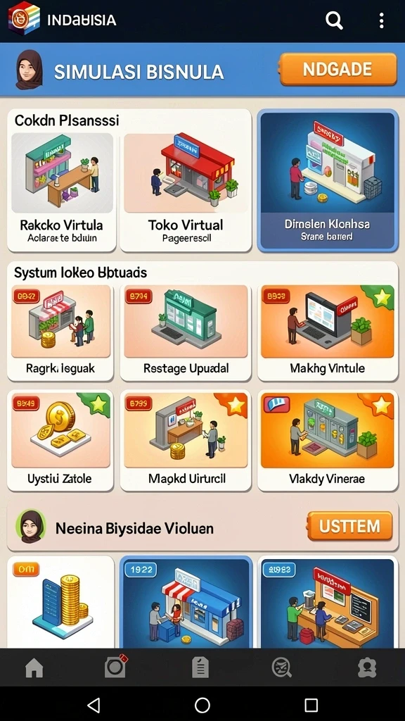 Tangkapan layar yang menunjukkan karakter utama dalam petualangan.