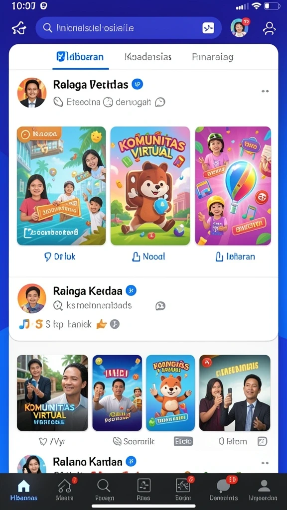 Beragam permainan yang seru dan menantang.