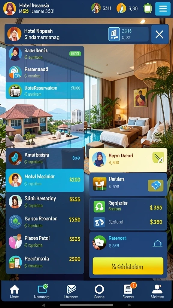 Tampilan antarmuka yang menarik dan user-friendly.