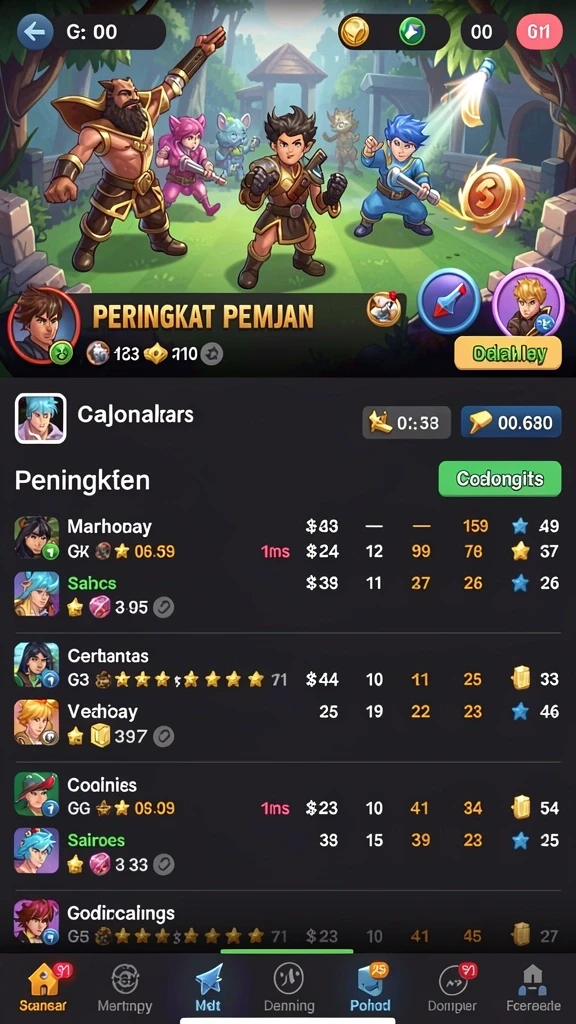 Fitur komunitas yang memungkinkan interaksi antar pemain.