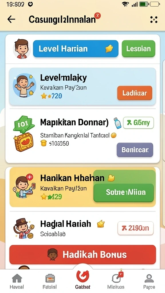 Karakter dengan desain unik dan menarik.