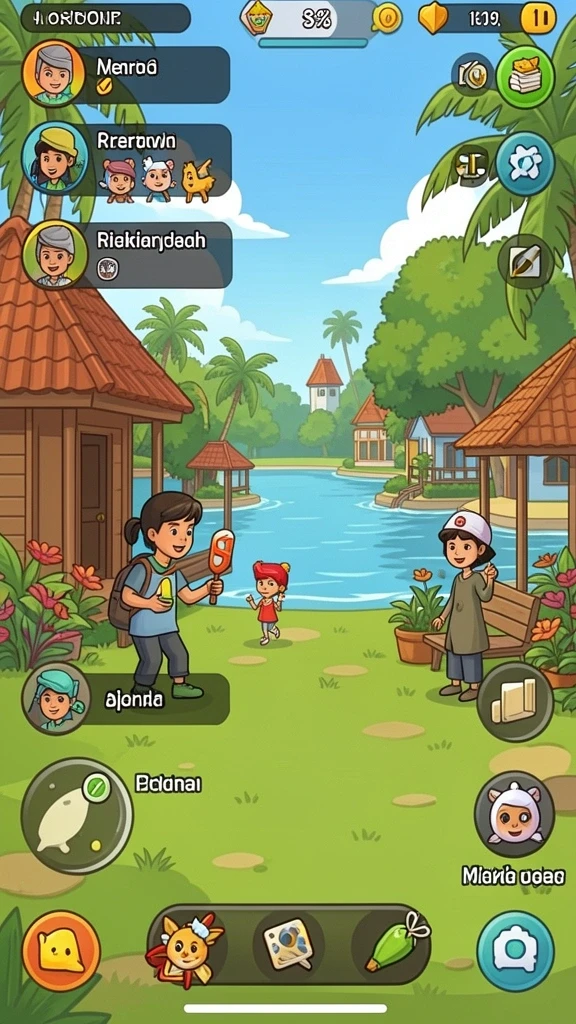 Kompetisi online yang menyenangkan dengan teman.