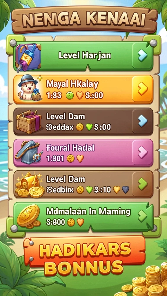 Tampilan level terbaru yang penuh warna dan detail.