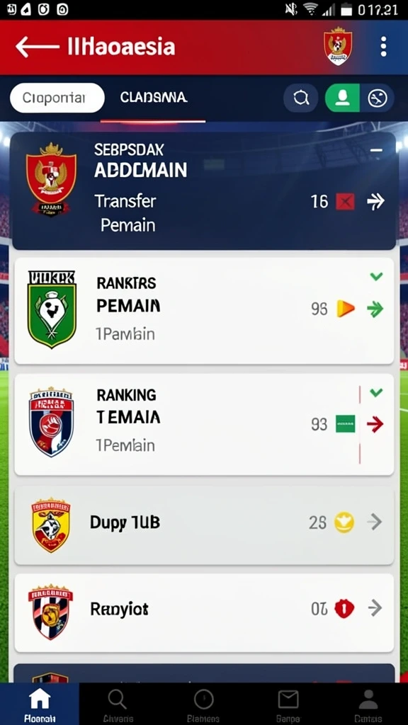 Tampilan utama FAV77 dengan antarmuka yang user-friendly.