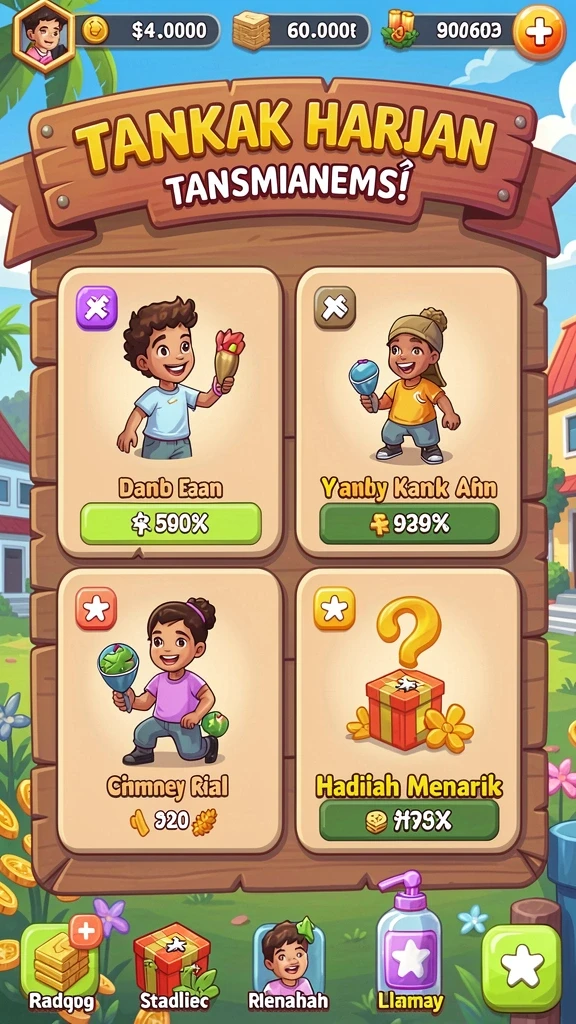 Level tantangan yang seru dan penuh kejutan.