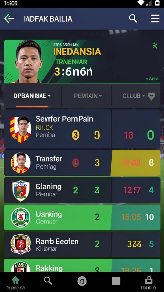 Tampilan antarmuka yang modern dan menarik.