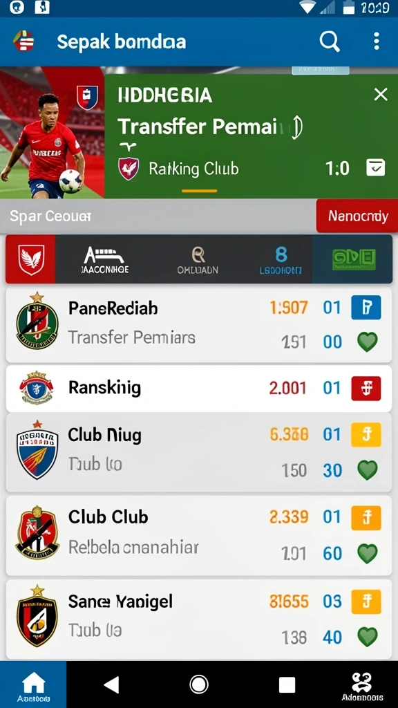 Tampilan utama permainan dengan berbagai opsi slot.