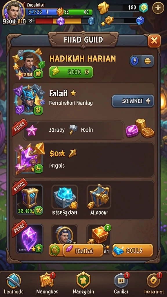 Tampilan awal yang penuh warna dan menarik.