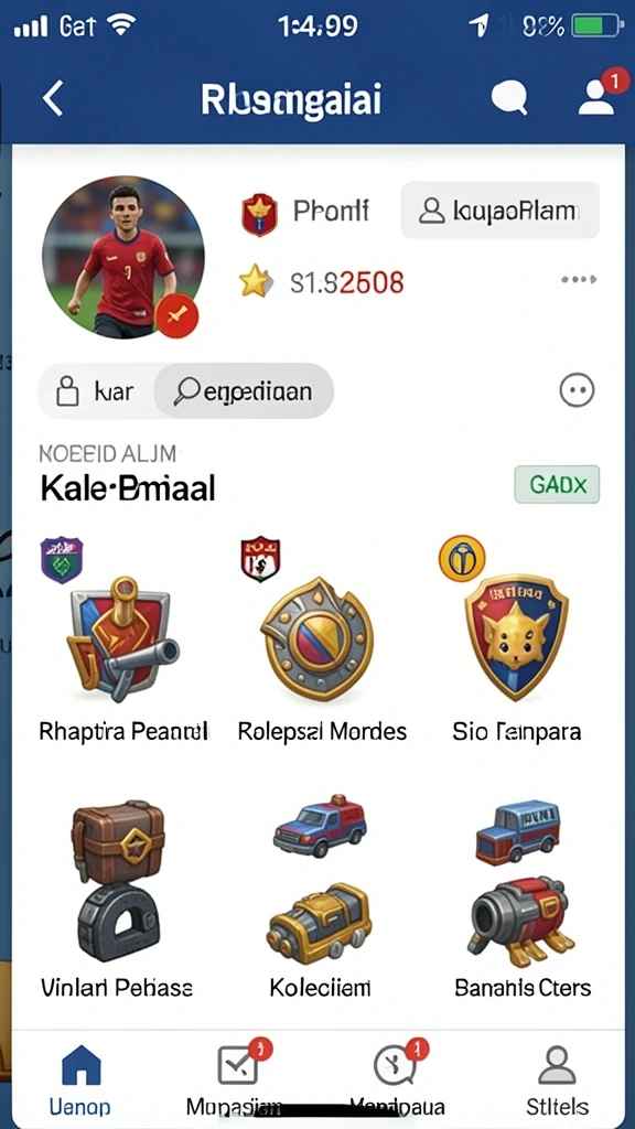 Tampilan antarmuka yang mudah digunakan bagi semua pemain.
