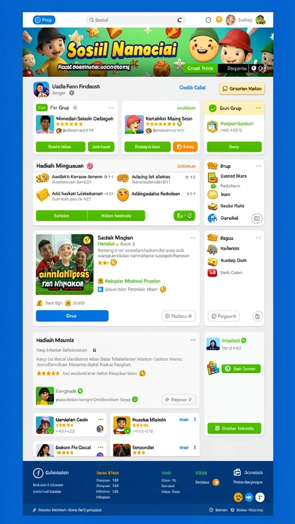 Komunitas aktif dengan banyak interaksi antar pemain.
