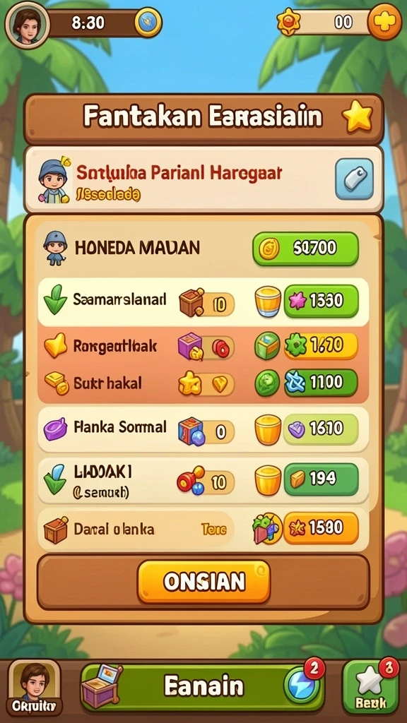 Antarmuka pengguna yang sederhana dan menarik.