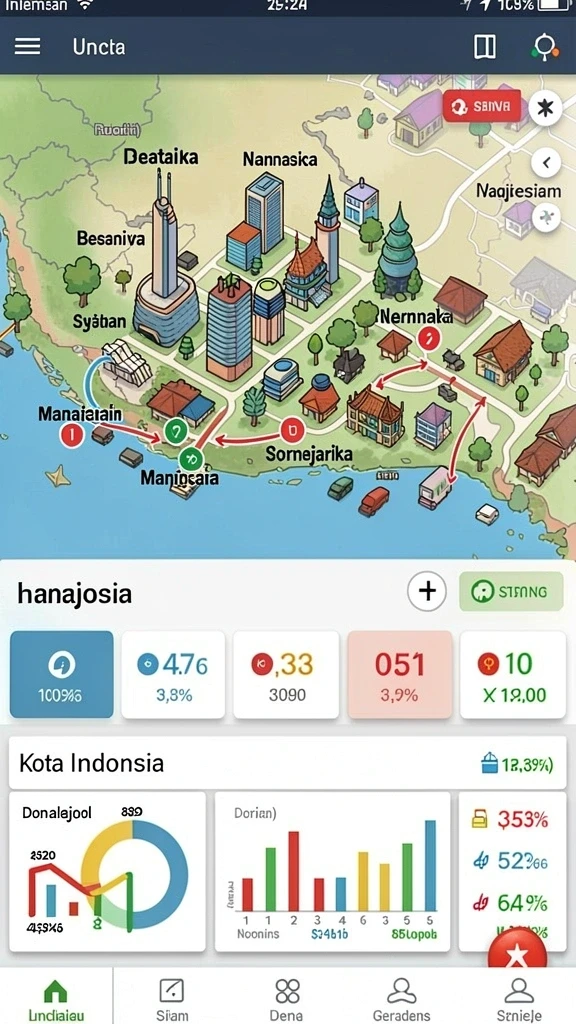 Level permainan yang seru dan menantang.