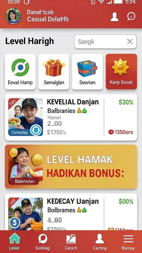 Tampilan antarmuka yang menarik dan user-friendly.
