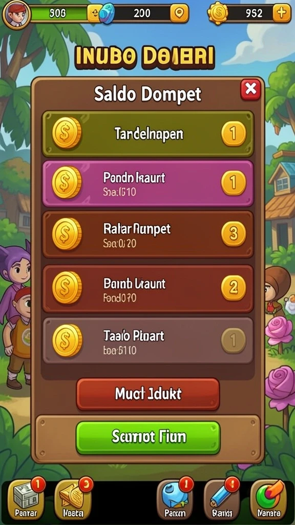 Karakter unik dan penuh warna dalam permainan.