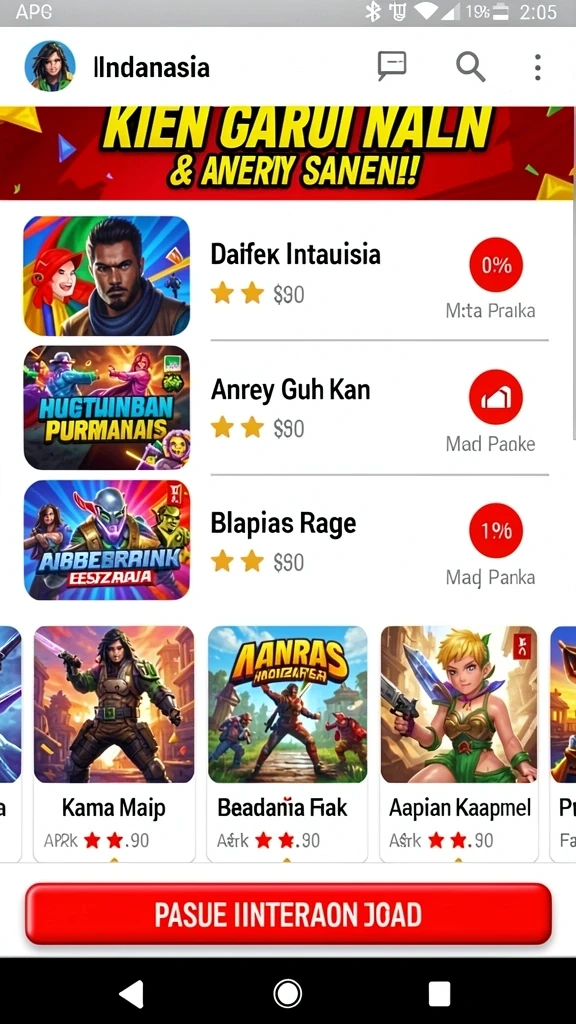 Momen seru saat menyelesaikan level yang menantang.