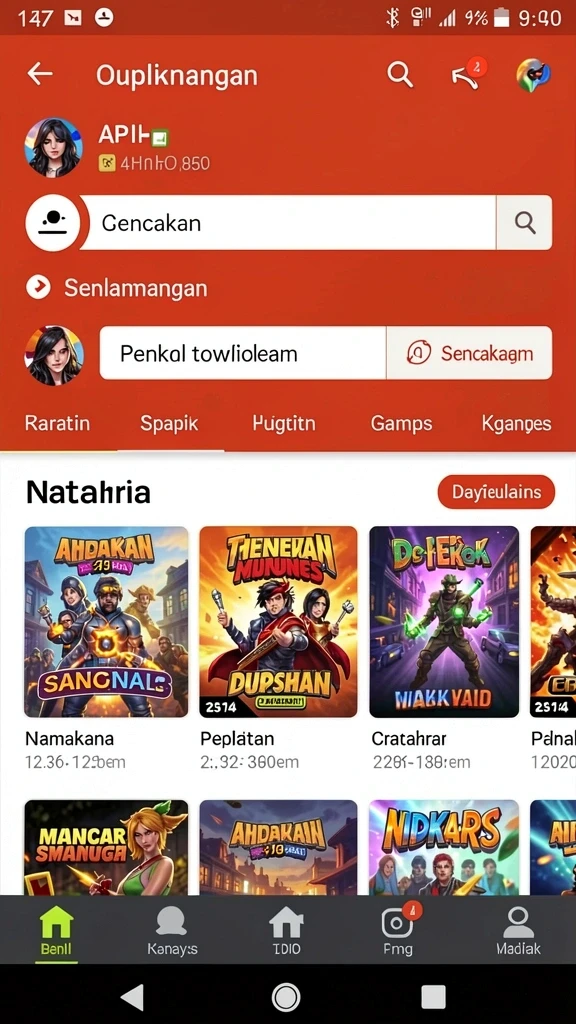 Tampilan antarmuka yang menarik dan user-friendly.
