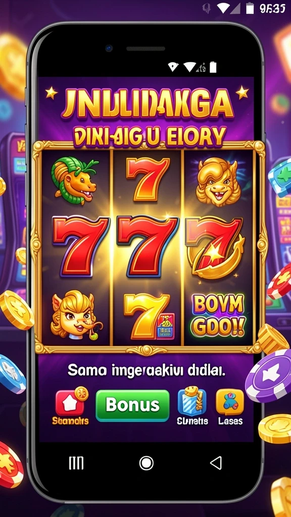 Tampilan awal aplikasi SERUBET yang menarik.