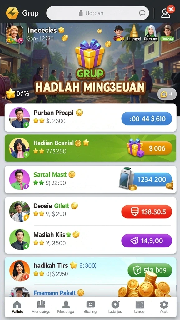 Bonus menarik setiap hari untuk pengguna.
