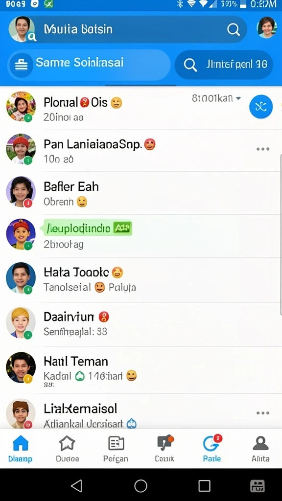 Fitur live chat yang memungkinkan interaksi antar pemain.