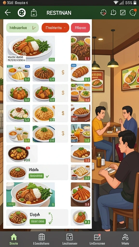 Tampilan antarmuka yang intuitif dan bersih.