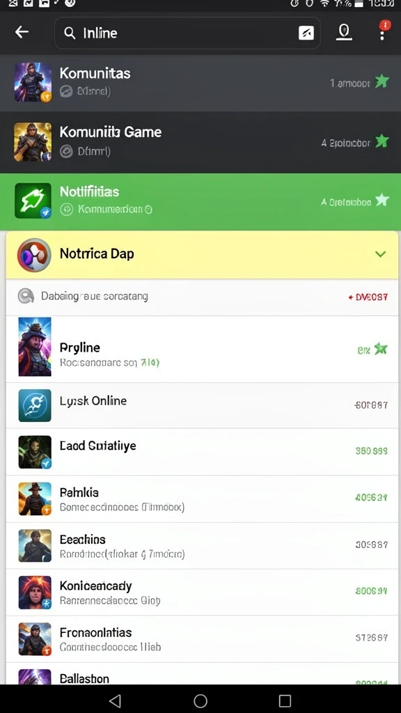 Mode permainan yang beragam dan seru.
