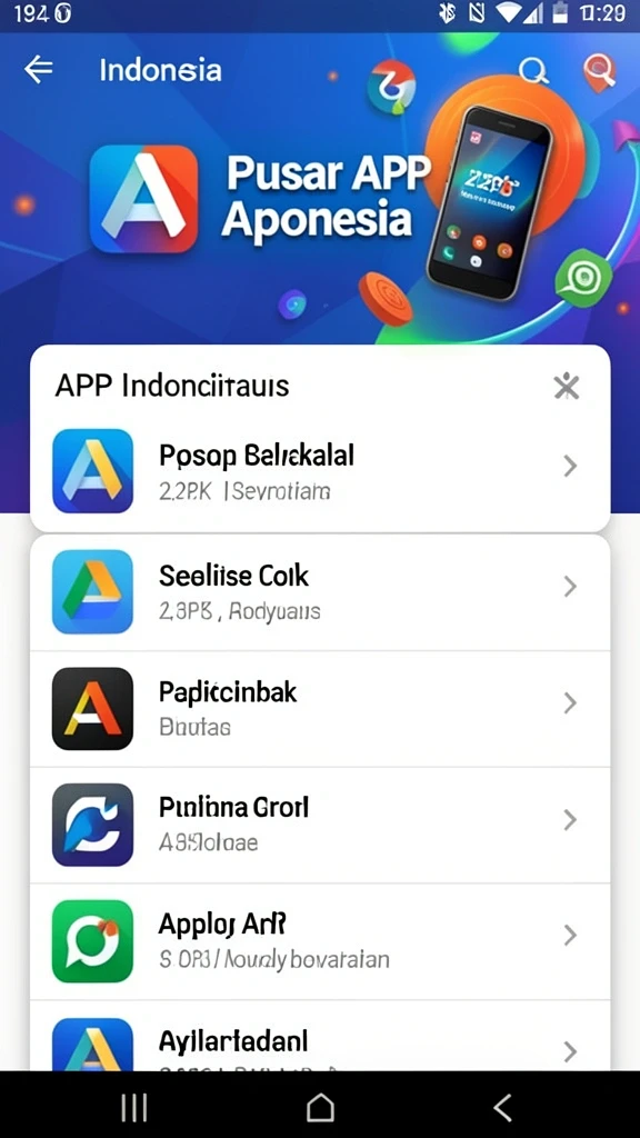 Tampilan awal yang menarik dan user-friendly.