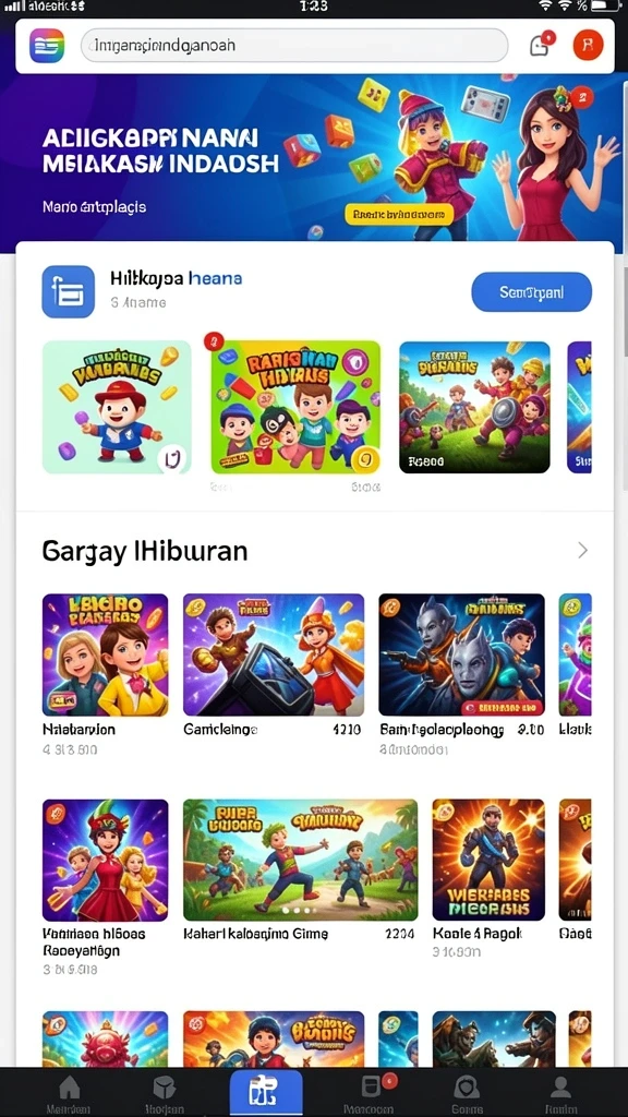 Karakter dengan desain yang unik dan menarik.